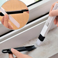 2-in-1 Groove Cleaning Brush & Dustpan Handheld Multifunctional Crevice Brush