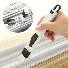 2-in-1 Groove Cleaning Brush & Dustpan Handheld Multifunctional Crevice Brush