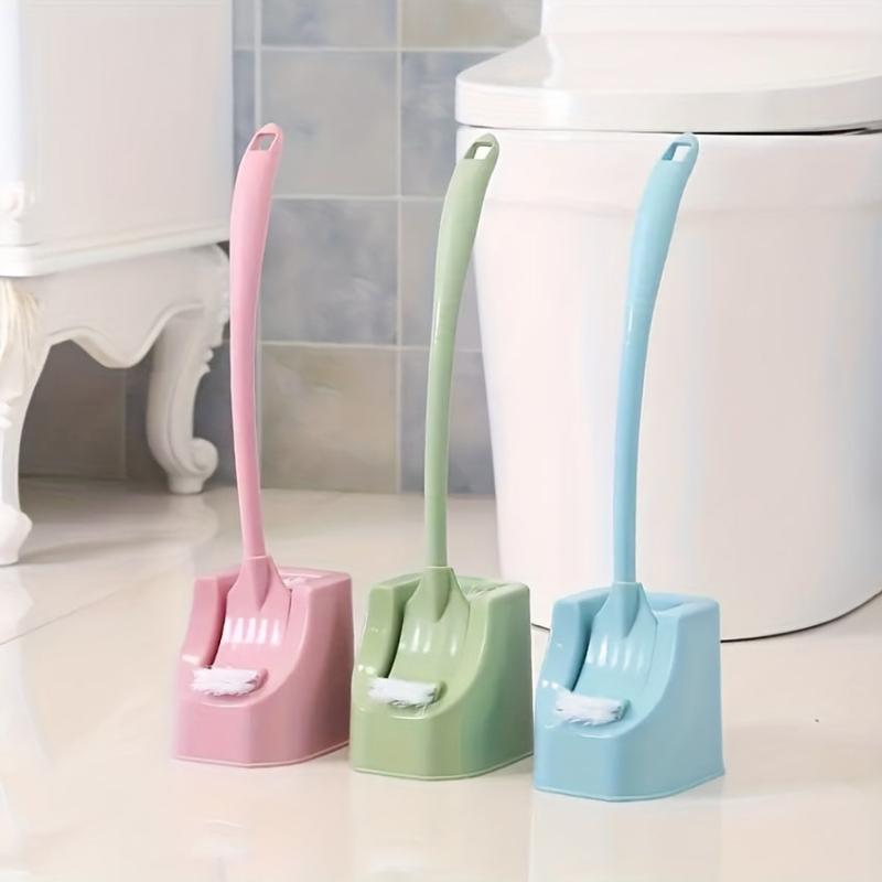 Double Sided Toilet Brush Set Soft Bristle Cleaning Brush