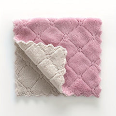6pcs Dual Sided Dishwashing Cloth Kitchen Non stick Scouring Pad