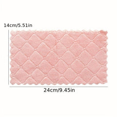 6pcs Dual Sided Dishwashing Cloth Kitchen Non stick Scouring Pad