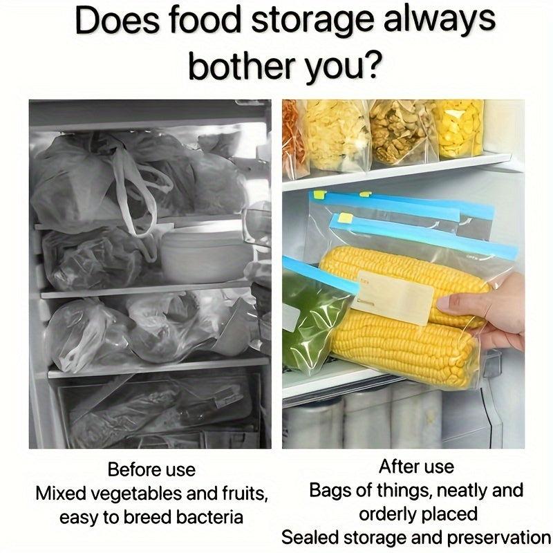 10pcs Clear Zip Bag Sealed Food Storage Leak Proof Containers