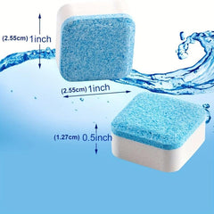 12pcs Washer Cleaning Tablets Stain Artifact Roller Type Descaling Disinfection
