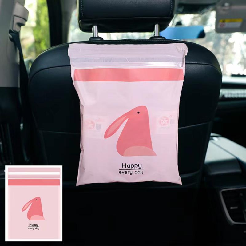 15pcs Disposable Car Trash Bags Self-adhesive Portable Garbage Bag