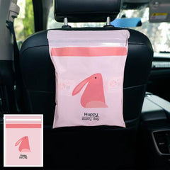 15pcs Disposable Car Trash Bags Self-adhesive Portable Garbage Bag