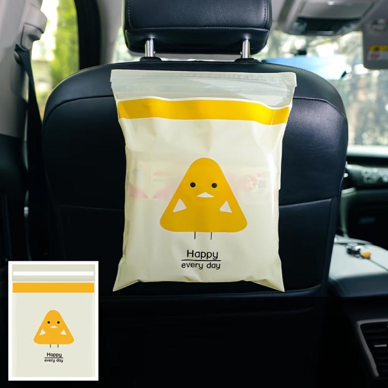 15pcs Disposable Car Trash Bags Self-adhesive Portable Garbage Bag