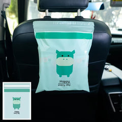 15pcs Disposable Car Trash Bags Self-adhesive Portable Garbage Bag