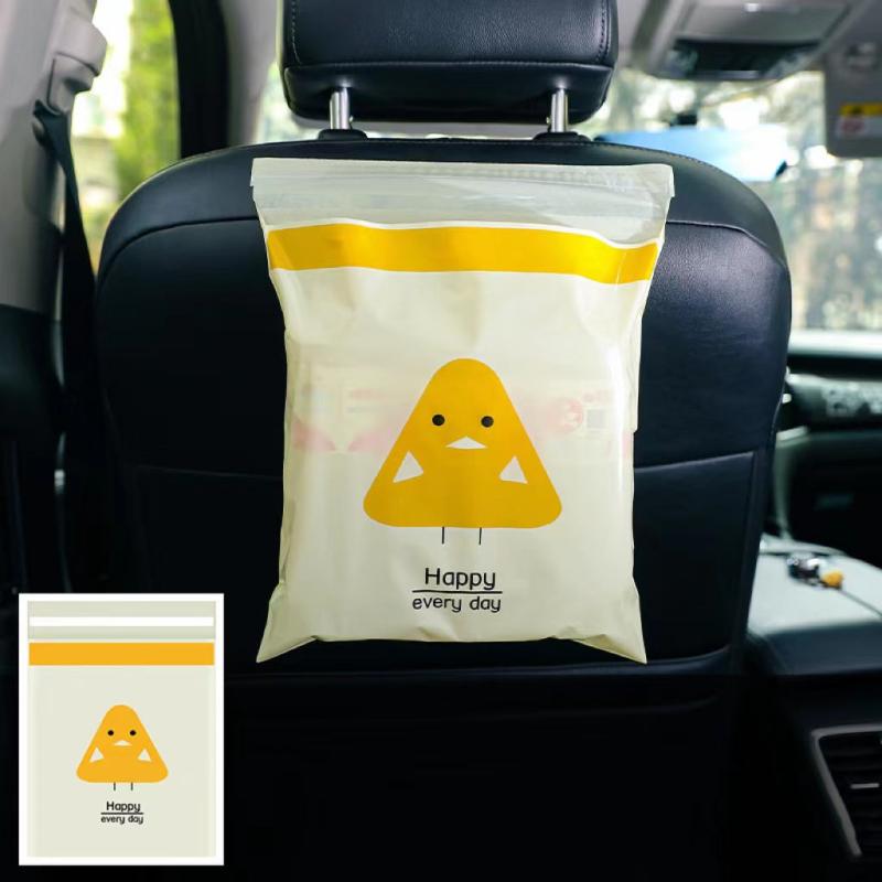 15pcs Disposable Car Trash Bags Self-adhesive Portable Garbage Bag