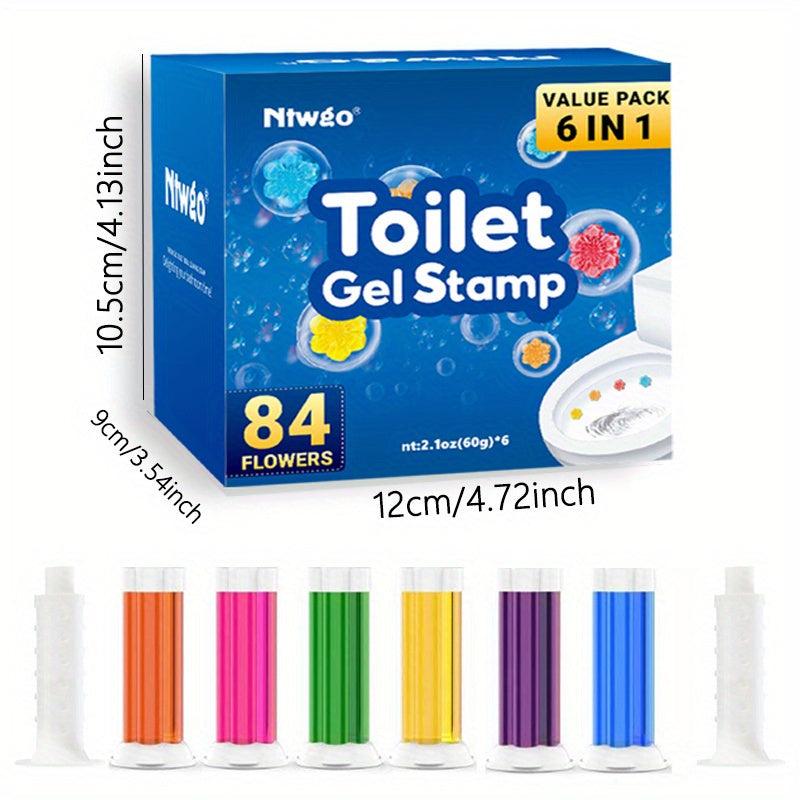 Toilet Cleaning Gel Flower Stamp Toilet Gel Flower Scented Toilet Deodorant Gel