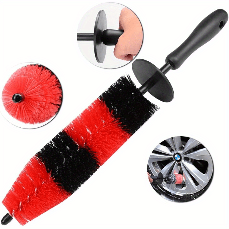 Car Wheel Brush Rim Tire Cleaning Soft Bristle Non-scratch Car Detailing Brush