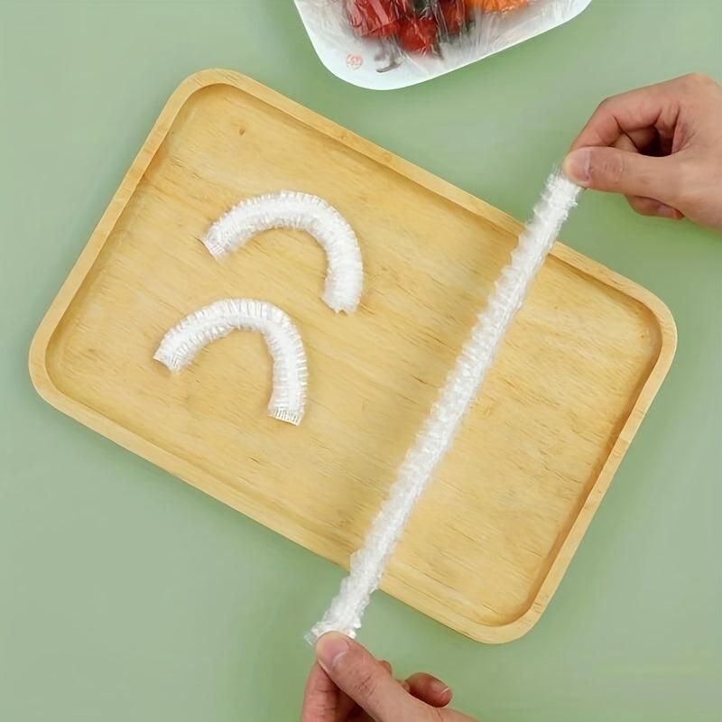 100pcs Disposable Food Cover Kitchen Refrigerator Elastic Protector