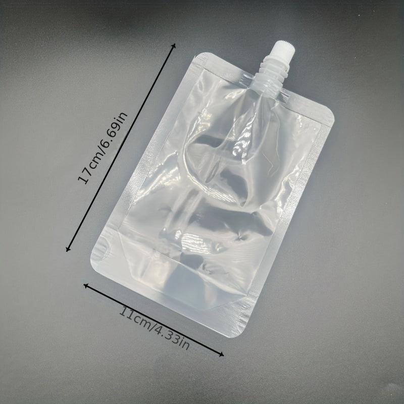 10pcs Self-standing Beverage Bag Soy Milk Tea Jelly Liquid Pouch