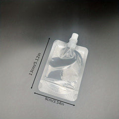 10pcs Self-standing Beverage Bag Soy Milk Tea Jelly Liquid Pouch
