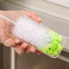 Long Handle Cleaning Brush Hanging Sponge Cup Brush Water Cup Washing Artifacts