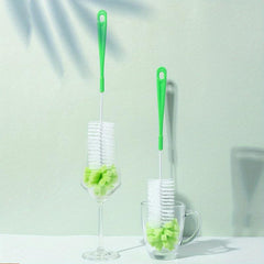 Long Handle Cleaning Brush Hanging Sponge Cup Brush Water Cup Washing Artifacts