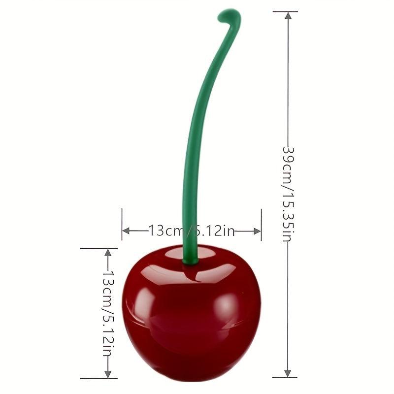 Cherry Toilet Brush Holder Set Bathroom Long Handle Cleaner Cleaning Brush