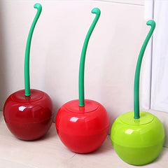 Cherry Toilet Brush Holder Set Bathroom Long Handle Cleaner Cleaning Brush