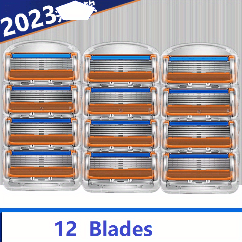 5pcs Manual Men's Razor 5 layer Blades Razor For Men With Dual Lubrication