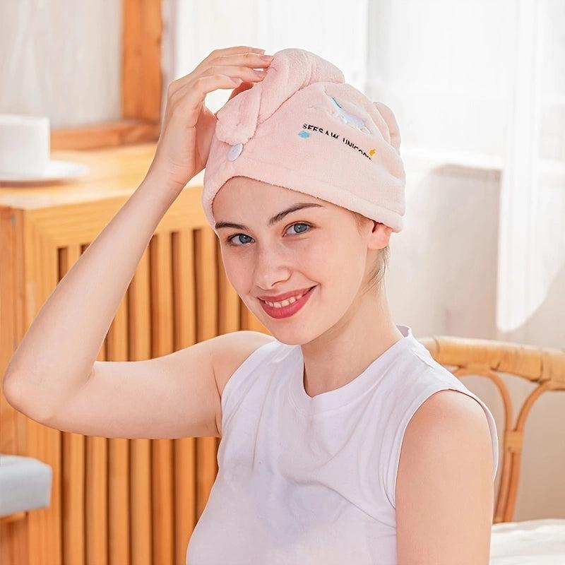 Hair Towel Wrap For Women Microfiber Hair Turban Wet Hair Drying Towel