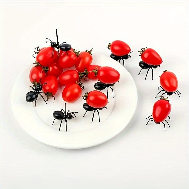12pcs Reusable Ant Toothpicks for Fruit Dessert and Appetizers