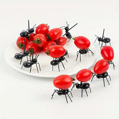 12pcs Reusable Ant Toothpicks for Fruit Dessert and Appetizers