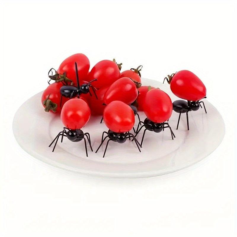 12pcs Reusable Ant Toothpicks for Fruit Dessert and Appetizers