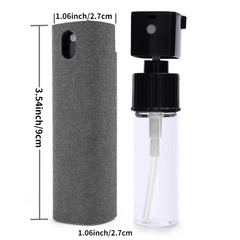 2in1 Microfiber Screen Cleaner Spray Set for Phone Computer Glasses