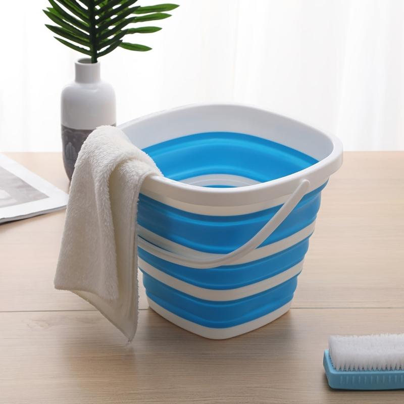 1pc Square Folding Bucket Portable Camping Square Bucket 9L 2 38gal