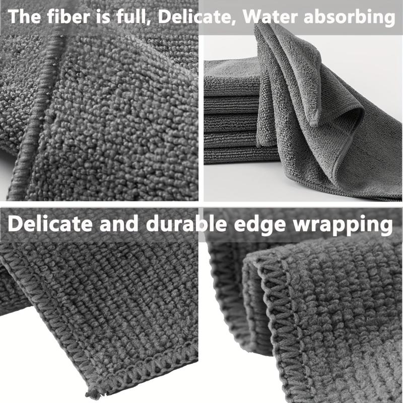 24pcs Microfiber Cleaning Cloth Absorbent Dishwashing Cloth