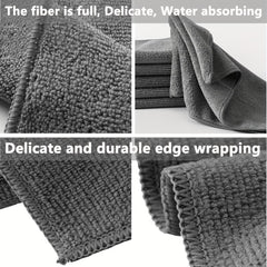 24pcs Microfiber Cleaning Cloth Absorbent Dishwashing Cloth