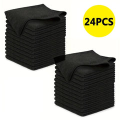 24pcs Microfiber Cleaning Cloth Absorbent Dishwashing Cloth