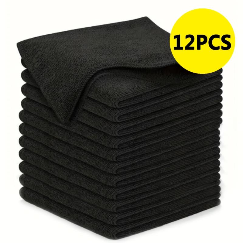 24pcs Microfiber Cleaning Cloth Absorbent Dishwashing Cloth