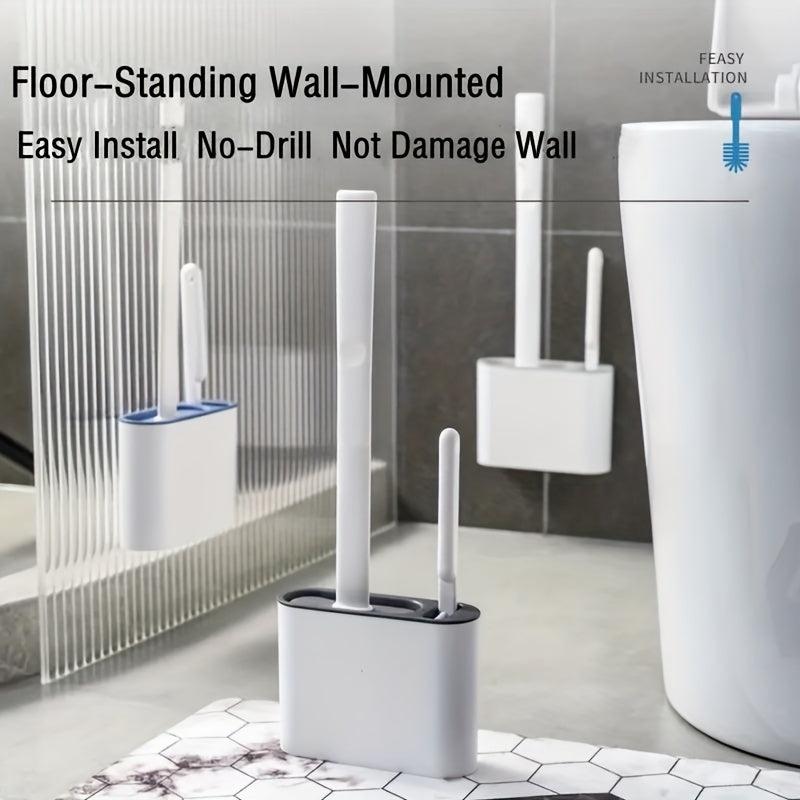 3-Pack Long Handle Toilet Brush Set