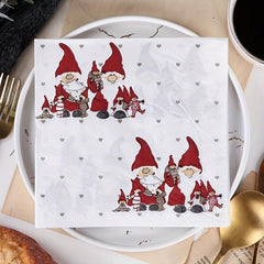 Christmas Disposable Napkins Santa Claus Printed 20 Sheets Pack
