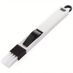 1pc Groove Cleaning Brush With Mini Dustpan Handheld Crevice Brush