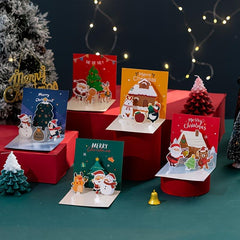 Christmas Handwritten 3D Greeting Cards & Envelope Set