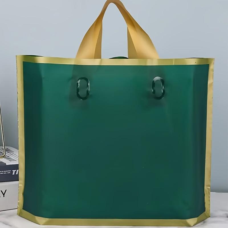 5pcs Golden Trim Ink Green Gift Bag 29 X 24