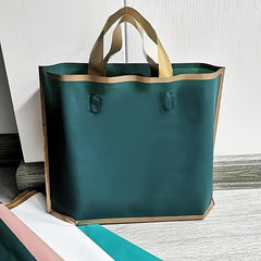 5pcs Golden Trim Ink Green Gift Bag 29 X 24