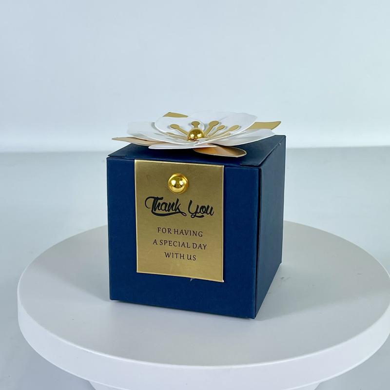 20pcs Flower Square Wedding Candy Box Little Flower Chocolate Box