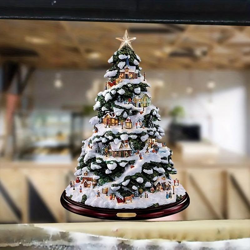Christmas Tree Window Clings Stickers for Holiday Decor