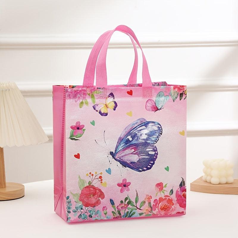 4pcs Butterfly Gift Bag for Girlfriend Handel Bags Birthday Party