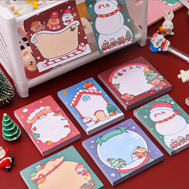 1pc 50 Sheets Christmas Sticky Notes Santa Claus Back To School Supplies