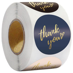 500pcs Gold Hot Stamping Self-adhesive Sticker Label