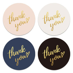 500pcs Gold Hot Stamping Self-adhesive Sticker Label