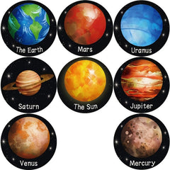 500pcs Space Planets Cartoon Stickers
