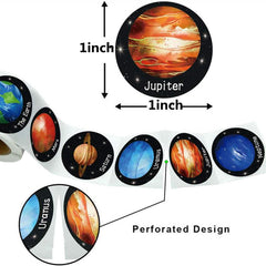 500pcs Space Planets Cartoon Stickers