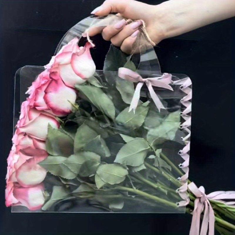PVC Flower Bouquet Transparent Packaging Bag Gift Bag