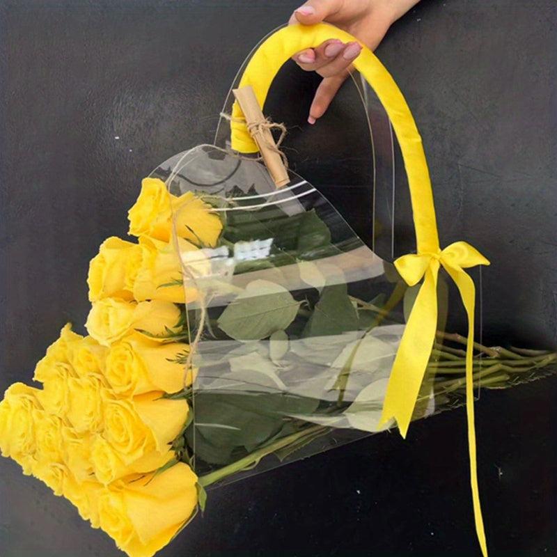 PVC Flower Bouquet Transparent Packaging Bag Gift Bag