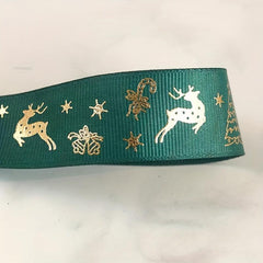 5m Christmas Ribbon Flowers Cake Tree Decoration Golden Red Green Ribbon