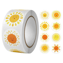500PCS Cartoon Retro Stickers for DIY Hand Decor & Packaging Sealing